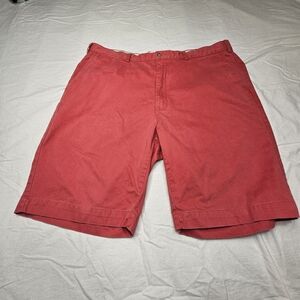 Ralph Lauren Red Flat Front Casual Shorts 42T Cotton